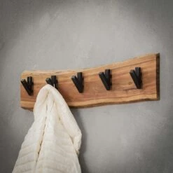 Hoyz - Kapstok Edge Met 5 Haken - Grijs - Wandkapstok -Opslag Meubelwinkel 1000042634 0103