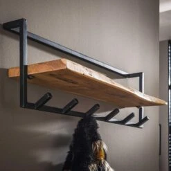 Hoyz - Kapstok Edge Met 6 Haken - Grijs - Wandkapstok -Opslag Meubelwinkel 1000042646 0102