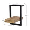 Hoyz - Wandplank Edge - 20cm - Teakhout - Bruin 1 Hoyz - Wandplank Edge - 20cm - Teakhout - Bruin -Opslag Meubelwinkel 1000042656
