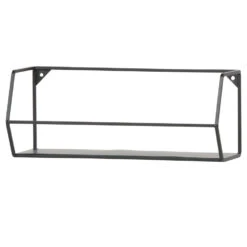 WOOOD Zeta Wandplank L - Metaal - Zwart - Set Van 2 7 WOOOD Zeta Wandplank L - Metaal - Zwart - Set Van 2 -Opslag Meubelwinkel 1000045255 0102