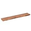 Industriële Wandplank Durris 120 Cm - 20x120x4 Cm - Hout - Bruin