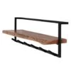 Giga Meubel Kapstok 6 Haken - Acaciahout & Metaal - 100x25x32cm 2 Giga Meubel Kapstok 6 Haken - Acaciahout & Metaal - 100x25x32cm -Opslag Meubelwinkel 1000045476
