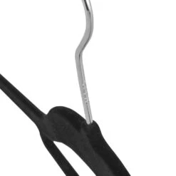 ACAZA Set Van 30 Kledinghangers Met Fluwelen Laagje, Zwart -Opslag Meubelwinkel 1000045924 0103