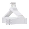 ACAZA 20 Stuks Massief Houten Kledinghangers, Met Inkeping En Broeklat, Wit -Opslag Meubelwinkel 1000045933