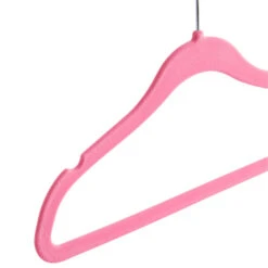 ACAZA 20 Stuks Kinder Kledinghangers Met Fluwelen Bekleding, Roze -Opslag Meubelwinkel 1000045937 0103