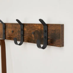 ACAZA Wandkapstok Met 3 Haken, Compacte Houten Muurkapstok, Industrieel -Opslag Meubelwinkel 1000046834 0103