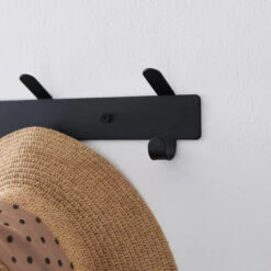 ACAZA Wand Kapstok In Metaal, 49 Cm Met 10 Haken, Zwart -Opslag Meubelwinkel 1000046838 0102