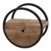 Industrieel Rond Wandrek Hout En Metaal Liv 30 Cm 25x30x30 Cm Hardhout -Opslag Meubelwinkel 1000048218