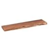 Industriële Wandplank Durris 90 Cm - 20x90x4 Cm - Hout - Bruin -Opslag Meubelwinkel 1000049234