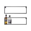 WOOOD Meert Wandplank 50 Cm - Metaal - Zwart - Set Van 2