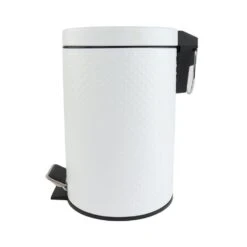 Orange85 Prullenbak Pedaalemmer Rond 3L Wit Kunststof