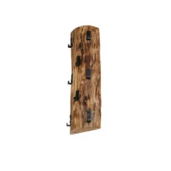 Kapstok Jesse Acacia Boomstam 8 Haken - 10x20x60 Cm - Hout - Bruin -Opslag Meubelwinkel 1000051868 0103