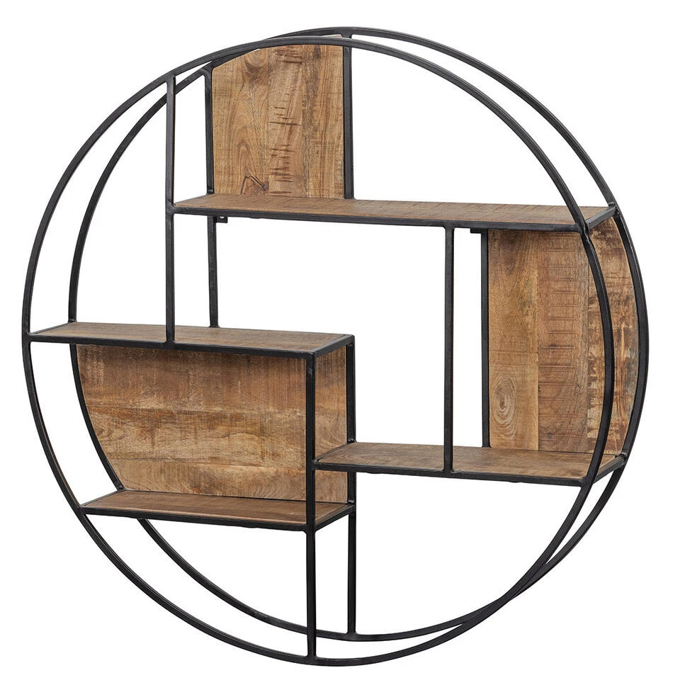 Wandrek 100cm - Mangohout - Bruin - Rond 4 Wandrek 100cm - Mangohout - Bruin - Rond - Afbeelding 2