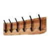Industriële Kapstok Levi Massief Hout 6 Haken Horizontaal - 12x100x30 Cm - Hout