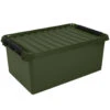 Q-line Opbergbox Recycled 45L Groen Zwart -Opslag Meubelwinkel 1000052883