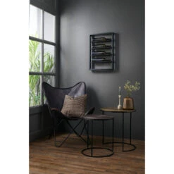 Wijnrek Amore - Zwart - 4 Flessen -Opslag Meubelwinkel 1000055001 0110