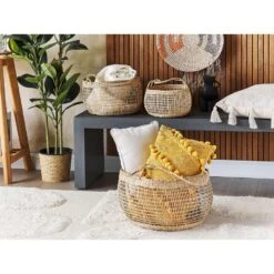 Beliani Mand ARAPAIMA - Beige Zeewier -Opslag Meubelwinkel 1000057116 0101