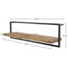 Hoyz - Wandplank Edge - 100cm - Teakhout - Bruin 2 Hoyz - Wandplank Edge - 100cm - Teakhout - Bruin -Opslag Meubelwinkel 1000058856