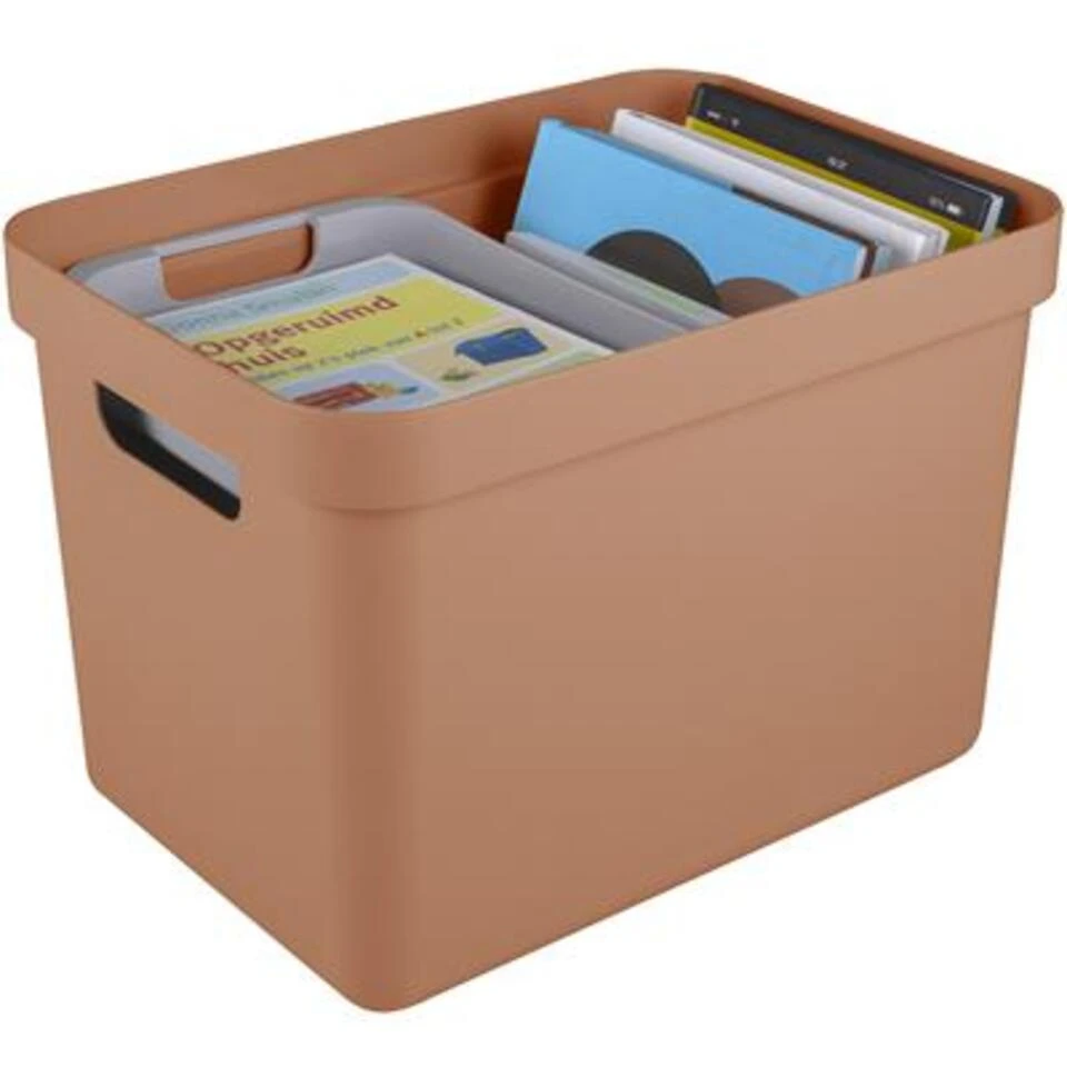 Sigma Home Opbergbox 18L Terra 5 Sigma Home Opbergbox 18L Terra - Afbeelding 3
