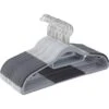 ACAZA Kunststof Kledinghangers - 20 Stuks - Antislip - Met Broeklat - Grijs -Opslag Meubelwinkel 1000065593