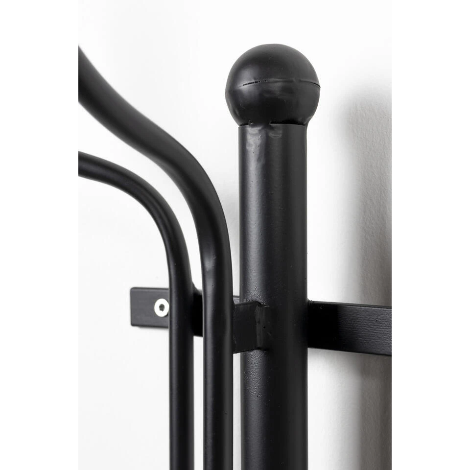 Parya Home - Ran Wandkapstok - Zwart Metaal 5 Parya Home - Ran Wandkapstok - Zwart Metaal - Afbeelding 3