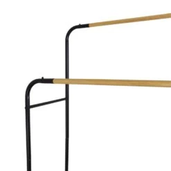 Orange85 Kledingrek Dubbel Zwart Metaal Garderoberek -Opslag Meubelwinkel 1000068875 0111