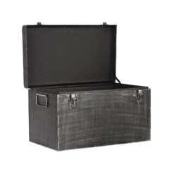 LABEL51 Opbergblik Vintage Opbergkist - Zwart - Metaal - XL 7 LABEL51 Opbergblik Vintage Opbergkist - Zwart - Metaal - XL -Opslag Meubelwinkel 1000069739 0102