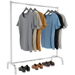 CLP Kledingrek Lara 120x120x38 Zilverkleurig -Opslag Meubelwinkel 1000069916 0101