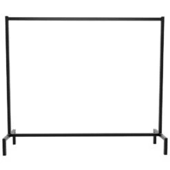 CLP Kledingrek Melva 150x38x120 Zwart -Opslag Meubelwinkel 1000071147 0102