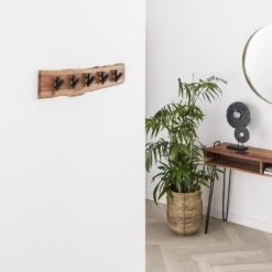 Industriële Kapstok Levi Massief Hout 5 Haken Horizontaal 9x60x15 Cm Hout 9 Industriële Kapstok Levi Massief Hout 5 Haken Horizontaal 9x60x15 Cm Hout -Opslag Meubelwinkel 1000071255 0103