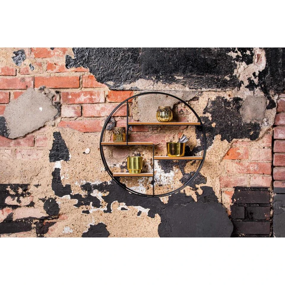 Henzo Wandrek - 50x50x10 Cm - Zwart 4 Henzo Wandrek - 50x50x10 Cm - Zwart - Afbeelding 2