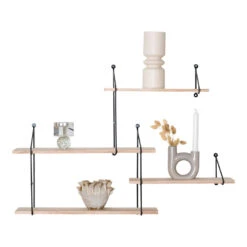 Giga Meubel Wandplank Naturel - Set Van 4 - Metaal & Hout - Wandplank Harlem 8 Giga Meubel Wandplank Naturel - Set Van 4 - Metaal & Hout - Wandplank Harlem -Opslag Meubelwinkel 1000071516 0102