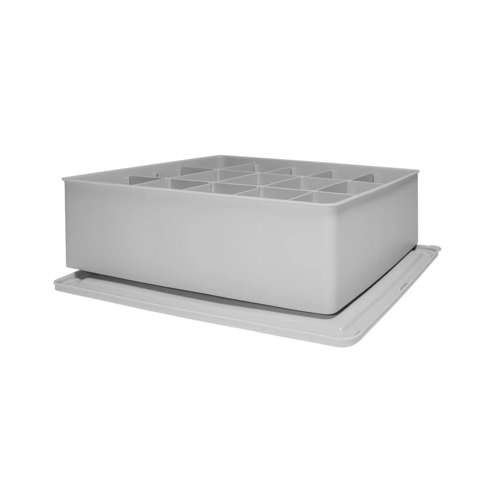 QUVIO Kast Organizer Kunststof - Grijs 5 QUVIO Kast Organizer Kunststof - Grijs - Afbeelding 3