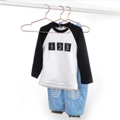 QUVIO Kledinghanger Set Van 5 - Metaal - Koperkleur -Opslag Meubelwinkel 1000071818 0101