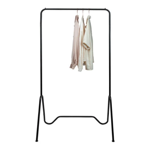 QUVIO Kledingrek Metaal - Zwart 7 QUVIO Kledingrek Metaal - Zwart -Opslag Meubelwinkel 1000071825
