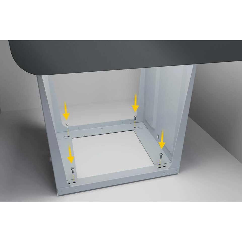 Hailo Tandem Inbouwprullenbak - 2x14L - Zwart 5 Hailo Tandem Inbouwprullenbak - 2x14L - Zwart - Afbeelding 4