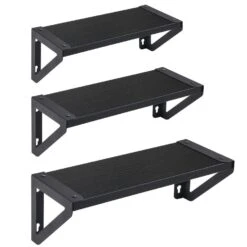 ACAZA Set Van 3 Wandplanken - 30, 35 En 40 Cm Lang - Zwart 7 ACAZA Set Van 3 Wandplanken - 30, 35 En 40 Cm Lang - Zwart -Opslag Meubelwinkel 1000073990 0101