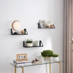 ACAZA Set Van 3 Wandplanken - 30, 35 En 40 Cm Lang - Zwart 9 ACAZA Set Van 3 Wandplanken - 30, 35 En 40 Cm Lang - Zwart -Opslag Meubelwinkel 1000073990 0103