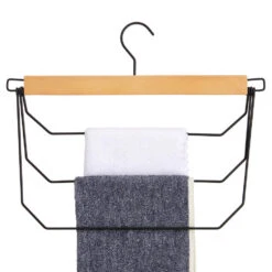 ACAZA Broekhangers - Set Van 3 Kleerhangers Met 3 Houders -Opslag Meubelwinkel 1000074003 0102