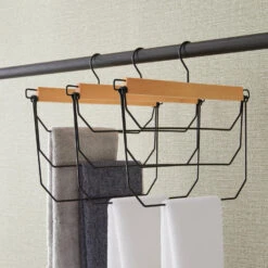 ACAZA Broekhangers - Set Van 3 Kleerhangers Met 3 Houders -Opslag Meubelwinkel 1000074003 0103