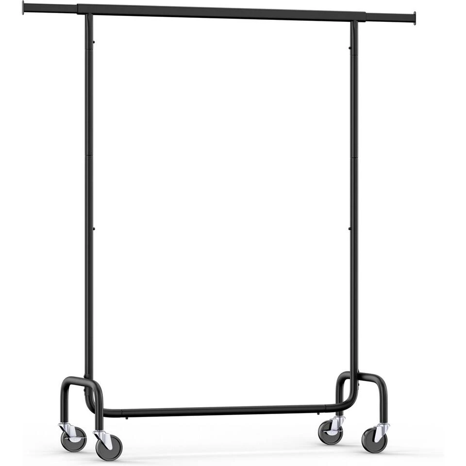 O'DADDY® Kledingrek Op 4 Grote Wielen - Tot 130 Kg Stabiel - Zwart 3 O'DADDY® Kledingrek Op 4 Grote Wielen - Tot 130 Kg Stabiel - Zwart