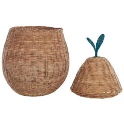 Beliani Mand VAGSOY - Natuurlijk Rotan -Opslag Meubelwinkel 1000074995 0103