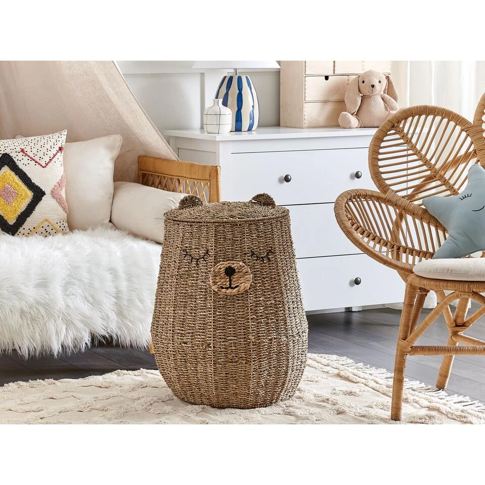 Beliani Mand FULAN - Natuurlijk Zeewier 4 Beliani Mand FULAN - Natuurlijk Zeewier - Afbeelding 2