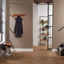 Carter Kapstok 5 - Metaal - Bruin -Opslag Meubelwinkel 1000076577 0102