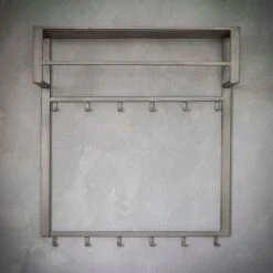 Industriële Kapstok 2x6 - Metaal - Grijs -Opslag Meubelwinkel 1000076578 0103