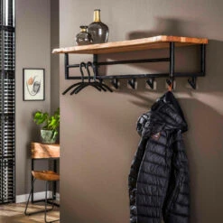 Carter Kapstok Met - Hout - Bruin 7 Carter Kapstok Met - Hout - Bruin -Opslag Meubelwinkel 1000076592 0101