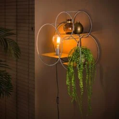 Wietse Wandschap Rond - Metaal - Grijs 9 Wietse Wandschap Rond - Metaal - Grijs -Opslag Meubelwinkel 1000076610 0103