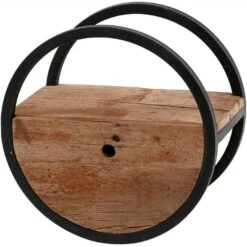 Wandschap Hardy Met - Hout - Bruin