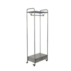 Giga Meubel Kapstok Kast Metaal - 36x61x171cm - Kapstok Bravo -Opslag Meubelwinkel 1000077105 0102