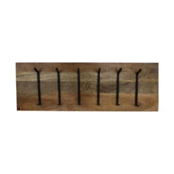 HSM Collection Kapstok Mango - 11 X30 Cm - Hout, Zwart -Opslag Meubelwinkel 1000081062 0103